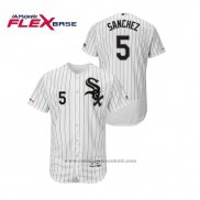 Maglia Baseball Uomo Chicago White Sox Yolmer Sanchez Flex Base Bianco Nero