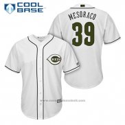 Maglia Baseball Uomo Cincinnati Reds 39 Devin Mesoraco Bianco 2018 Alternato Cool Base