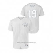 Maglia Baseball Uomo Cincinnati Reds Joey Votto 2019 Players Weekend Autentico Bianco