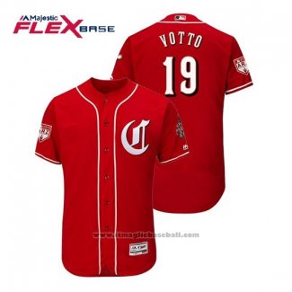 Maglia Baseball Uomo Cincinnati Reds Joey Votto Flex Base Allenamento Primaverile 2019 Rosso