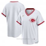 Maglia Baseball Uomo Cincinnati Reds Primera Cooperstown Collection Bianco