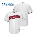 Maglia Baseball Uomo Cleveland Indians 2019 All Star Patch Cool Base Home Personalizzate Bianco