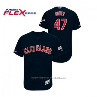 Maglia Baseball Uomo Cleveland Indians Trevor Bauer 2019 All Star Flex Base Blu