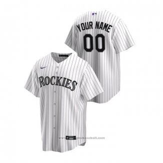 Maglia Baseball Uomo Colorado Rockies Personalizzate Replica Home Bianco