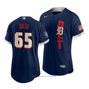 Maglia Baseball Uomo Detroit Tigers Gregory Soto 2021 All Star Autentico Blu