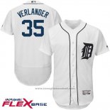 Maglia Baseball Uomo Detroit Tigers Justin Verlander Bianco Flex Base