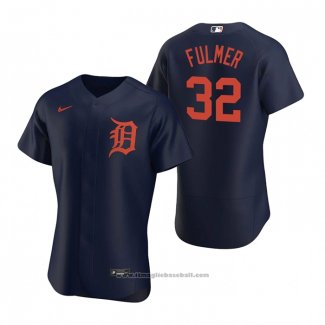 Maglia Baseball Uomo Detroit Tigers Michael Fulmer Autentico Alternato 2020 Blu