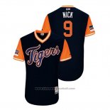 Maglia Baseball Uomo Detroit Tigers Nicholas Castellanos 2018 LLWS Players Weekend Nick Blu
