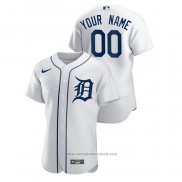 Maglia Baseball Uomo Detroit Tigers Personalizzate Authentic Bianco