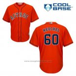 Maglia Baseball Uomo Houston Astros Dallas Keuchel 60 Arancione Alternato Cool Base