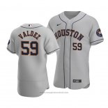 Maglia Baseball Uomo Houston Astros Framber Valdez Autentico Road Grigio