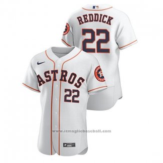 Maglia Baseball Uomo Houston Astros Josh Reddick Autentico Bianco