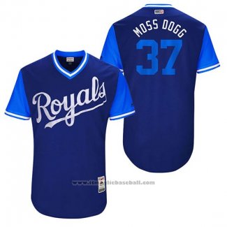 Maglia Baseball Uomo Kansas City Royals 2017 Little League World Series Brandon Moss Blu