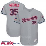 Maglia Baseball Uomo Kansas City Royals 2017 Stelle e Strisce Eric Hosmer Grigio Flex Base