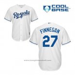 Maglia Baseball Uomo Kansas City Royals Brandon Finnegan 27 Bianco Home Cool Base