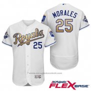 Maglia Baseball Uomo Kansas City Royals Campeones 25 Kendrys Morales Flex Base Or