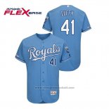 Maglia Baseball Uomo Kansas City Royals Danny Duffy Flex Base Blu1