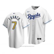 Maglia Baseball Uomo Kansas City Royals Maikel Franco Replica Cool Base Primera Bianco