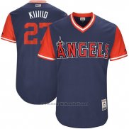 Maglia Baseball Uomo Los Angeles Angels 2017 Little League World Series Mike Trout Blu