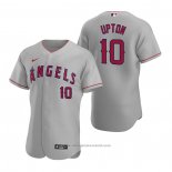 Maglia Baseball Uomo Los Angeles Angels Justin Upton Autentico 2020 Road Grigio