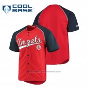 Maglia Baseball Uomo Los Angeles Angels Personalizzate Stitches Rosso Blu