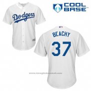 Maglia Baseball Uomo Los Angeles Dodgers Brandon Beachy 37 Bianco Home Cool Base