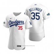 Maglia Baseball Uomo Los Angeles Dodgers Cody Bellinger Autentico 2020 Primera Bianco