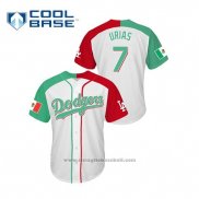 Maglia Baseball Uomo Los Angeles Dodgers Julio Urias Mexican Heritage Night Cool Base Bianco