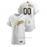 Maglia Baseball Uomo Los Angeles Dodgers Personalizzate Golden Edition Autentico Bianco