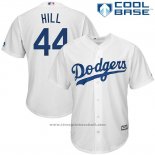 Maglia Baseball Uomo Los Angeles Dodgers Rich Hill Bianco Cool Base