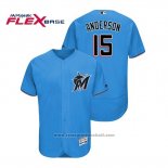Maglia Baseball Uomo Miami Marlins Brian Anderson Flex Base Autentico Collection Alternato 2019 Blu