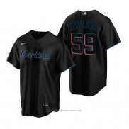 Maglia Baseball Uomo Miami Marlins Jacob Stallings Replica Alternato Nero