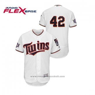 Maglia Baseball Uomo Minnesota Twins 2019 Jackie Robinson Day Flex Base Bianco