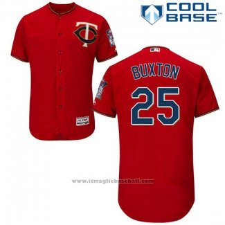 Maglia Baseball Uomo Minnesota Twins Byron Buxton Rosso Cool Base