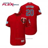 Maglia Baseball Uomo Minnesota Twins Eddie Rosario Flex Base Allenamento Primaverile 2019 Rosso