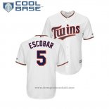 Maglia Baseball Uomo Minnesota Twins Eduardo Escobar Cool Base Home Bianco