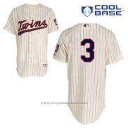 Maglia Baseball Uomo Minnesota Twins Harmon Killebrew 3 Crema Alternato Cool Base