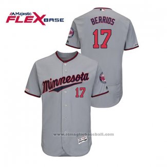 Maglia Baseball Uomo Minnesota Twins Jose Berrios 150 Anniversario Autentico Flex Base Grigio