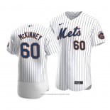 Maglia Baseball Uomo New York Mets Billy Mckinney Autentico Home Bianco