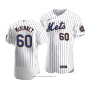 Maglia Baseball Uomo New York Mets Billy Mckinney Autentico Home Bianco