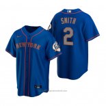 Maglia Baseball Uomo New York Mets Dominic Smith Replica Blu