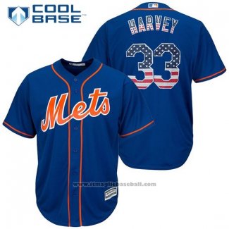 Maglia Baseball Uomo New York Mets Matt Harvey Cool Base