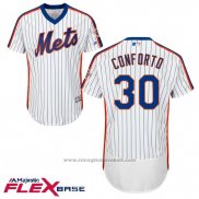 Maglia Baseball Uomo New York Mets Michael Conforto Flex Base Bianco