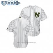 Maglia Baseball Uomo New York Yankees 2018 Memorial Day Cool Base Bianco