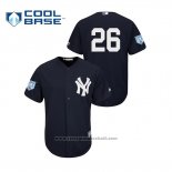 Maglia Baseball Uomo New York Yankees Dj Lemahieu 2019 Allenamento Primaverile Cool Base Blu