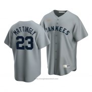 Maglia Baseball Uomo New York Yankees Don Mattingly Cooperstown Collection Road Grigio