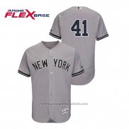 Maglia Baseball Uomo New York Yankees Miguel Andujar 150 Anniversario Flex Base Grigio
