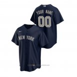 Maglia Baseball Uomo New York Yankees Personalizzate Replica Alternato Blu
