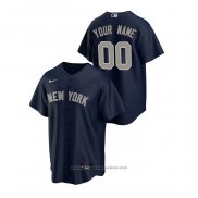 Maglia Baseball Uomo New York Yankees Personalizzate Replica Alternato Blu
