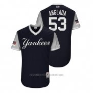 Maglia Baseball Uomo New York Yankees Zach Britton 2018 LLWS Players Weekend Anglada Blu